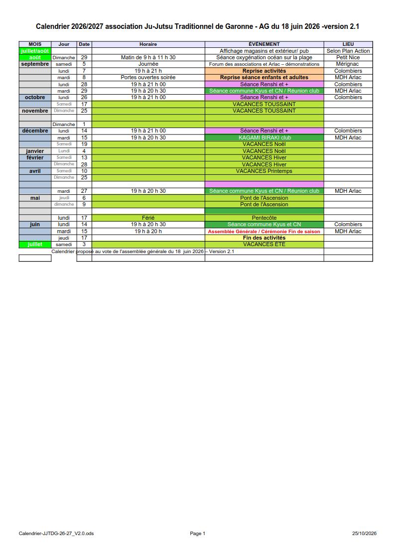 Calendrier JJTDG 26 27 V2.1